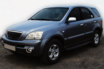 Kia Sorento I BL 2002–2009 Okvirčki za meglenke iz nerjavečega jekla (2 kosa) fotografija 1