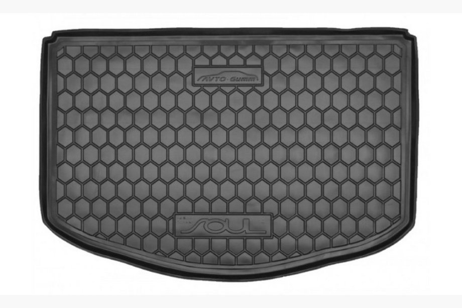 Kia Soul II 2013–2018 Spodnja gumijasta preproga prtljažnika brez organizatorja (Autogumm) Image