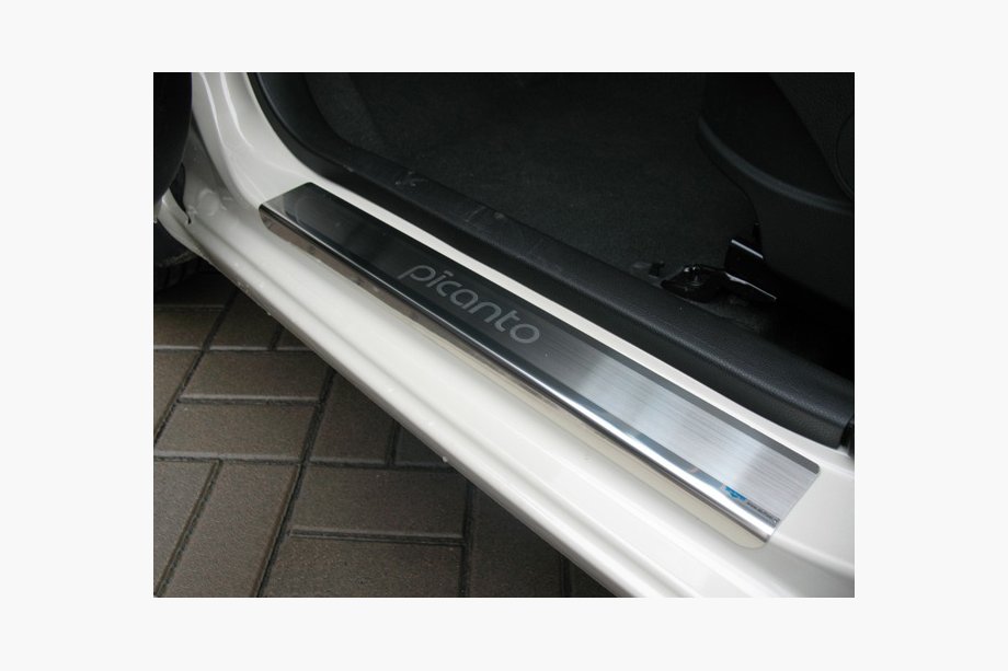 Kia Picanto 2011–2016 Natanika Premium letve pragov (4 kosi, nerjavno jeklo) Image