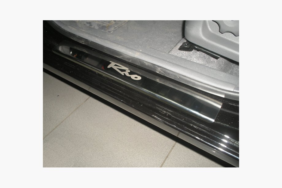 Kia Rio 2005–2011 Natanika Premium letve pragov (4 kosi, nerjavno jeklo) Image