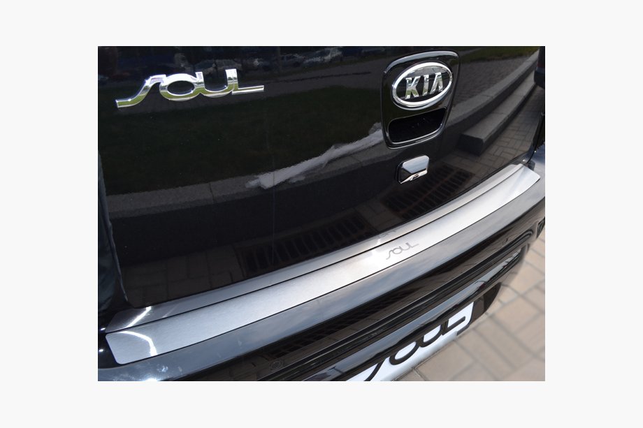 Kia Soul I 2008–2013 Natanika zaščitna letev zadnjega odbijača (nerjavno jeklo) Image