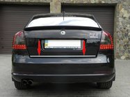 Skoda Octavia II A5 2006–2010 Zaščitna letev roba prtljažnika (nerjaveče jeklo) fotografija 1