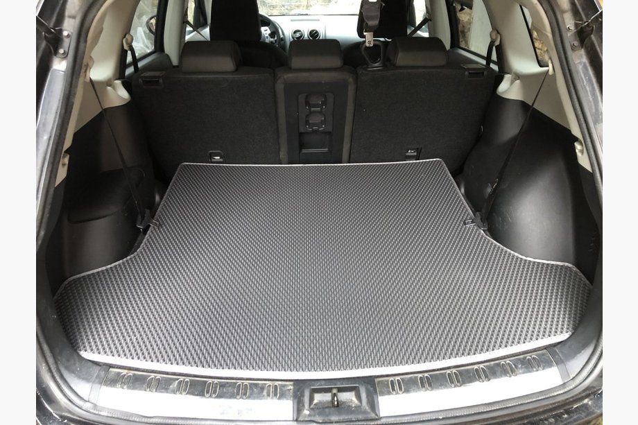 Nissan Qashqai 2010–2014 Preproga za prtljažnik za +2 (dolga, EVA, črna) Fotografija 5