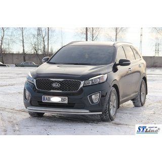 Sprednji zaščitni lok ST014 60/42 mm (nerjaveče jeklo) Kia Sorento III UM 2014–2020 fotografija 2