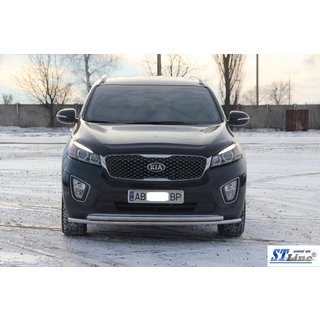 Sprednji zaščitni lok ST014 60/42 mm (nerjaveče jeklo) Kia Sorento III UM 2014–2020 fotografija 3