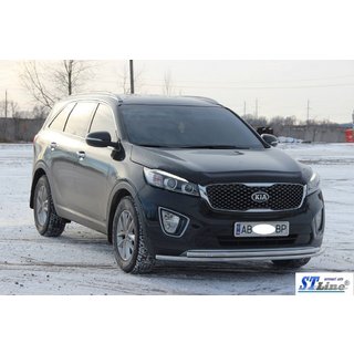 Sprednji zaščitni lok ST014 60/42 mm (nerjaveče jeklo) Kia Sorento III UM 2014–2020 fotografija 4