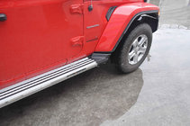 Jeep Wrangler 2007–2017 Stranske stopnice Silver (2 kos) fotografija 3