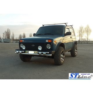 Sprednji zaščitni lok ST015 (nerjaveče jeklo) Lada Niva in Urban 1977– fotografija 2