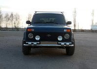 Lada Niva in Urban 1977– Sprednji zaščitni lok ST015 (nerjaveče jeklo) fotografija 1