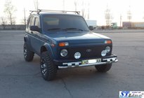 Lada Niva in Urban 1977– Sprednji zaščitni lok ST015 (nerjaveče jeklo) fotografija 3