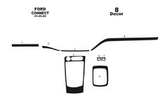 Ford Connect 2010–2013 Okrasne obloge armaturne plošče (majhen komplet) Karbon fotografija 3