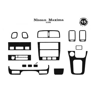 Obloge armaturne plošče Nissan Maxima 1995–2000 fotografija 2