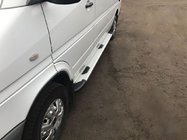Mercedes Sprinter W901/902/903/904/905 1995–2006 Bočne stopnice Bosphorus OLD Grey (2 kosa, aluminij) Samo srednja medosna razdalja fotografija 1