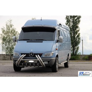 Prednji zaščitni lok (bullbar) Kelebek WT011 (nerjaveče jeklo) Mercedes Sprinter W901/902/903/904/905 1995–2006 fotografija 3
