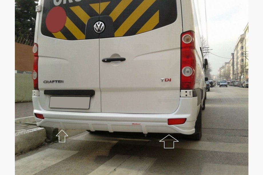 Mercedes Sprinter W906 2006–2018 Nastavek zadnjega odbijača V1 (za lakiranje) Image