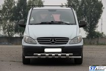 Mercedes Viano 2004–2014 Sprednji zaščitni lok Shark ST015 (nerjavno jeklo) fotografija 2