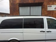 Mercedes Viano 2004–2014 Črni strešni relingi CAN Originalni dizajn (kovinske noge) fotografija 4