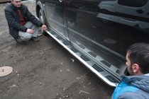 Mercedes Vito W639 2004–2014 Stranski pragovi Vison (2 kos, aluminij / nerjaveče jeklo) samo za dolgo različico (ExtraLong) fotografija 6