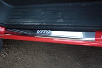 Mercedes Vito W639 2004–2014 Zaščitne letve pragov Laser-style (2 kosa, jeklo) fotografija 3