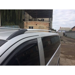 Kromirane strešne letve CAN, originalni dizajn (kovinske noge) Mercedes Viano 2004–2014 fotografija 4