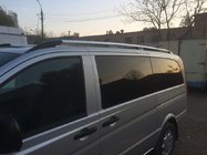 Mercedes Vito W639 2004–2014 Kromirane strešne letve CAN, originalni dizajn (kovinske noge) fotografija 3