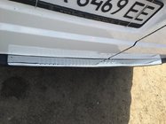 Mercedes Vito W639 2004–2014 Nerjaveča zaščitna letev zadnjega odbijača z zavihkom (Carmos V1) fotografija 3
