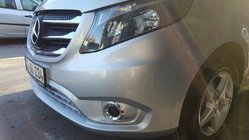 Mercedes Vito/V-razred W447 2014– Okrasne letvice za masko 2014-2020 (5 kos, nerjaveče jeklo) OmsaLine - italijansko nerjavno jeklo fotografija 5