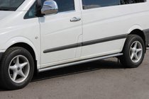 Mercedes Vito W639 2004–2014 Stranske cevi BB001 (2 kosa, nerjavno jeklo) fotografija 1
