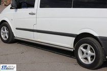 Mercedes Viano 2004–2014 Stranske cevi BB001 (2 kosa, nerjavno jeklo) d60, dolga medosna razdalja (L3) fotografija 2