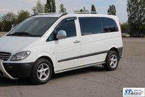 Mercedes Viano 2004–2014 Stranske cevi BB001 (2 kosa, nerjavno jeklo) d60, dolga medosna razdalja (L3) fotografija 3