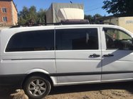 Mercedes Viano 2004–2014 Črne strešne vzdolžne letve Skyport (iz masivne kovine) fotografija 7