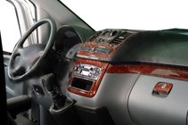 Mercedes Viano 2004–2014 Okrasni pokrovi armaturne plošče Meric (sprednji del) 2004-2006, aluminij fotografija 3