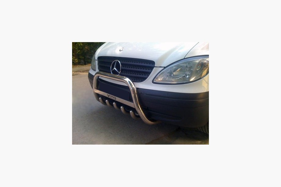 Mercedes Viano 2004–2014 Prednji zaščitni lok WT003/004 (nerjaveče jeklo) 60 mm, z napisom Image