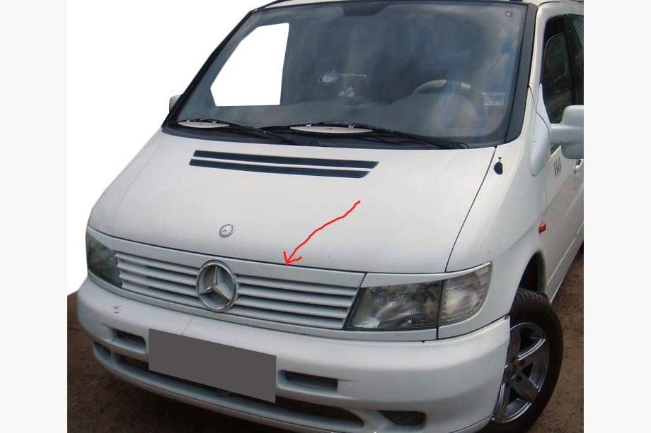 Mercedes Vito W638 1996–2003 Letvica za masko (plastika) Image