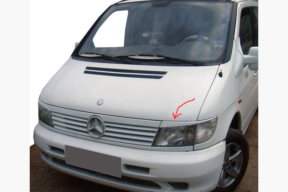 Mercedes Vito W638 1996–2003 Obrvi za žaromete (za barvanje) Image