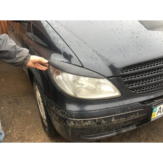 Ravne veke za žaromete (mat črna) fotografija 3