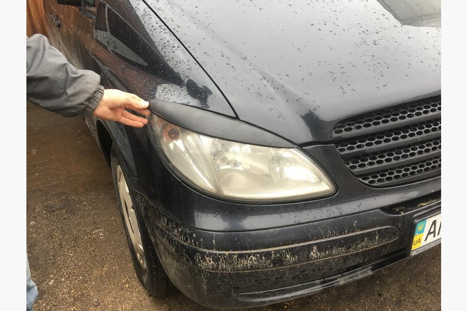 Mercedes Vito W639 2004–2014 Ravne veke za žaromete (2004-2010, 2 kosa, plastika) Fotografija 15