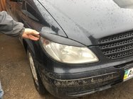 Mercedes Vito W639 2004–2014 Ravne veke za žaromete (2004-2010, 2 kosa, plastika) Mat črna fotografija 15