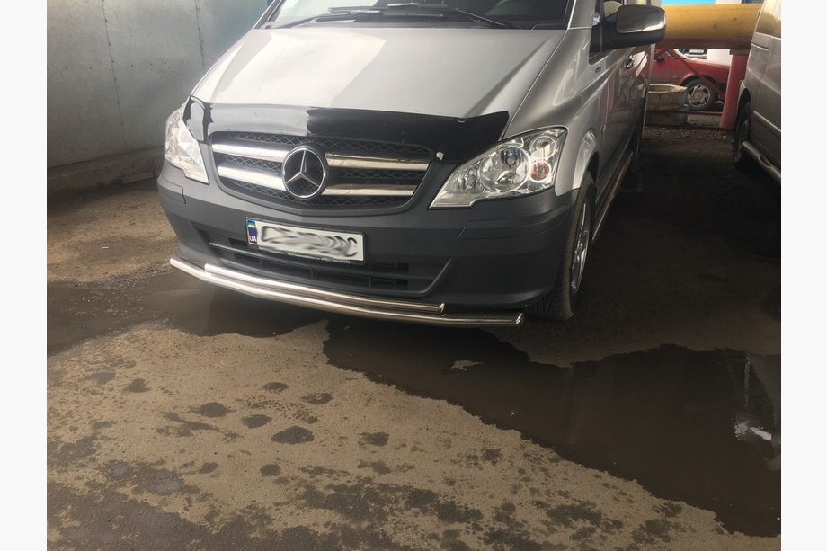 Mercedes Vito W639 2004–2014 Sprednji zaščitni lok ST014 (nerjavno jeklo) 2010-2015, Ø51→42 mm Fotografija 6