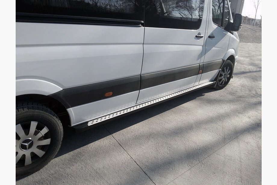 Volkswagen Crafter 2006–2016 Stranske stopnice DOT-Line (2 kos, aluminij) Image