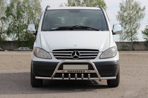 Mercedes Viano 2004–2014 Kenguru zaščitni lok WT004-Plus z bočnimi podaljški (nerj.) fotografija 1