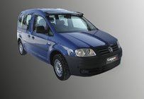 Volkswagen Caddy 2004–2010 Vizir na vetrobransko steklo (črn sijaj, 5 mm) fotografija 2