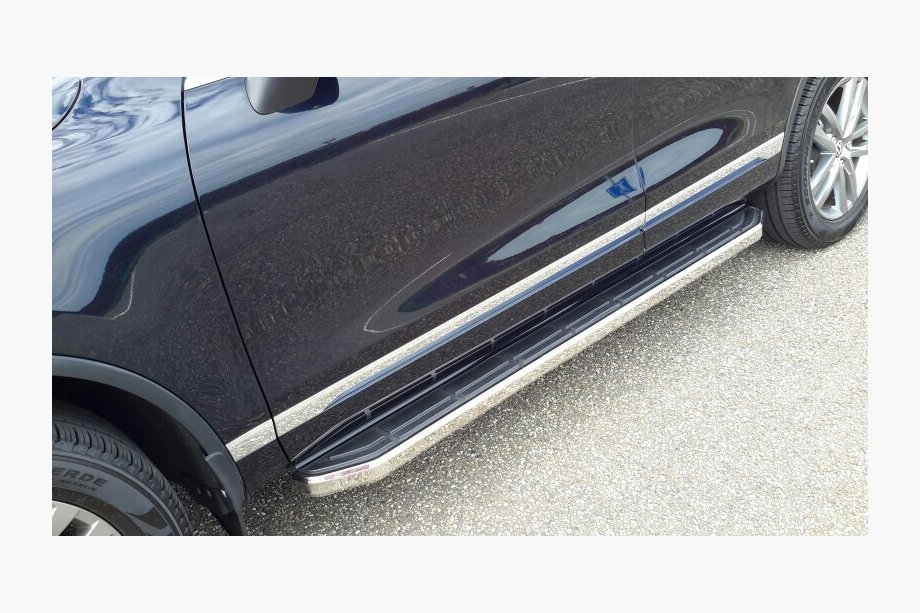 Volkswagen Touareg 2010–2018 Stranske stopnice kot original V1 (2 kos, aluminij) Image