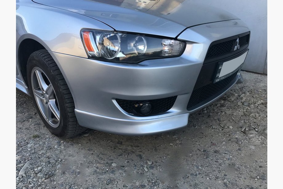 Mitsubishi Lancer X 2008– Sprednji kanardi (2 kos, za lakiranje) Image