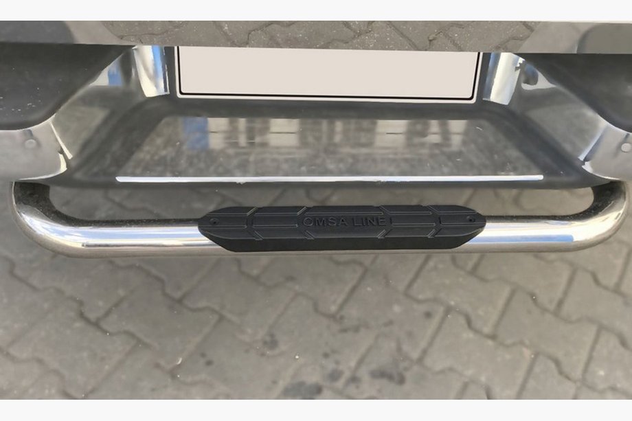 Mercedes X class 2017–2020 Zadnja zaščitna cev Omsa (nerjaveče jeklo) 76 mm Image