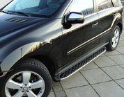 Mercedes GL class X164 2006–2012 Stranske stopnice BlackLine (2 kosa, aluminij) fotografija 1