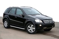 Mercedes ML W164 2005–2011 Bočne stopnice Fullmond (2 kos, aluminij) fotografija 3