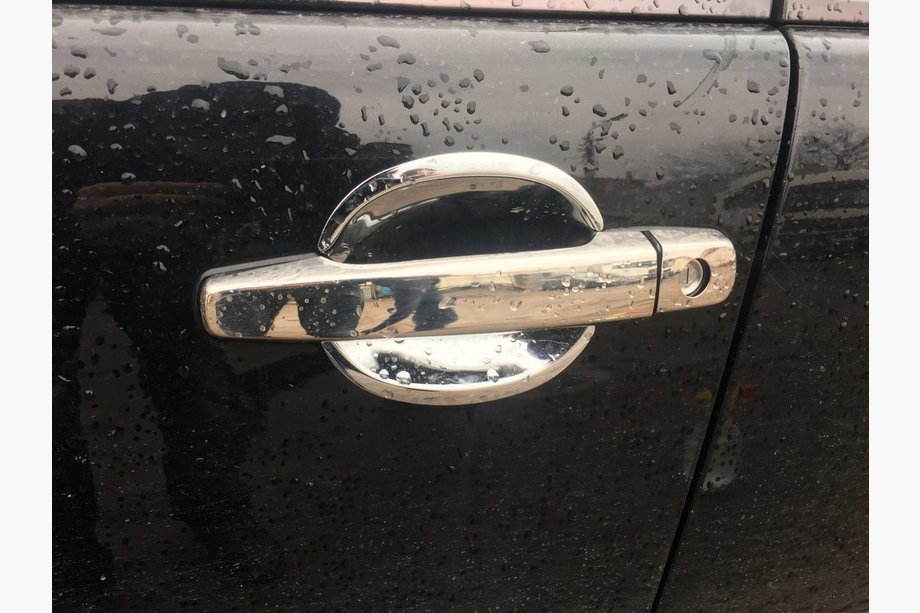 Mercedes E-class W210 1995–2002 Kromirane obloge kljuk vrat (4 kosi, nerjavno jeklo) Libao - ABS plastika Image