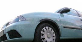 Seat Ibiza 2002–2009 Obrobe kolotekov (4 kosi, črne) fotografija 1