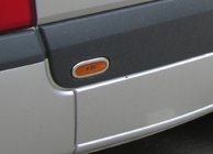 Volkswagen Crafter 2006–2016 Obrobe pozicijskih luči (6 kos, nerjaveče jeklo) Carmos - turško nerjaveče jeklo fotografija 2